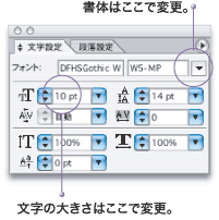 書体設定